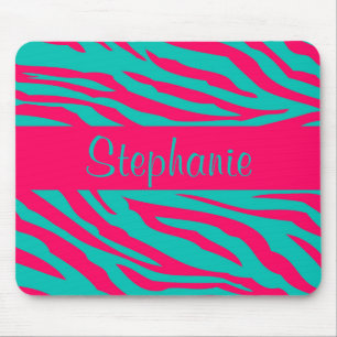 Tapis De Souris Panier de souris rose et Turquoise