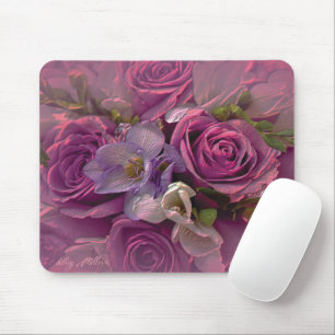 Tapis De Souris Panier de souris rose et violet Rose