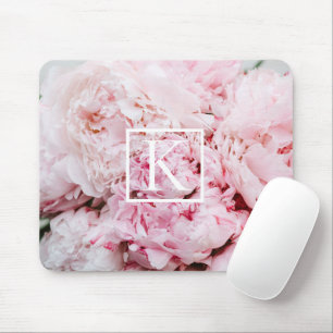 Tapis De Souris Panier de souris rose floral moderne