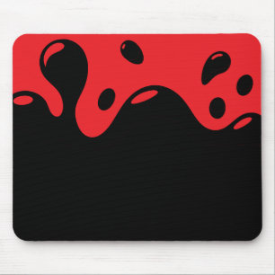 Tapis De Souris Panier de souris rouge et noir