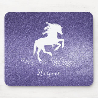 Tapis De Souris Panier de souris unicorne à Parties scintillant vi