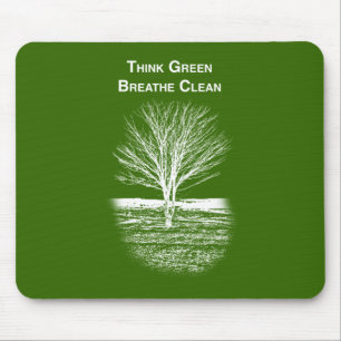 Tapis De Souris Panier de souris vert (texte blanc)