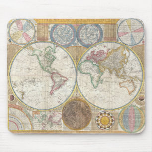 Tapis De Souris Panier de souris World Map