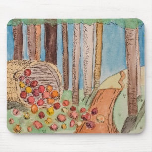 Tapis De Souris Panier des pommes Mousepad