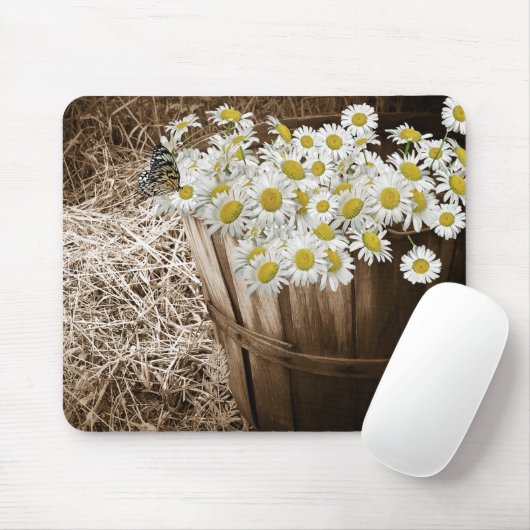 Tapis De Souris Panier en floraison (Avec souris)