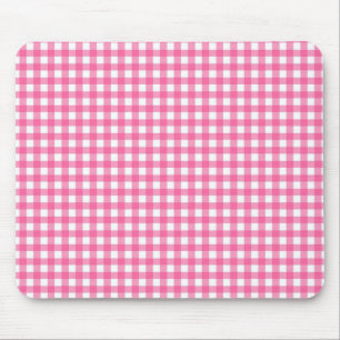 Tapis De Souris Panier En vichy rose