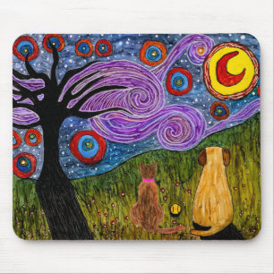 Tapis De Souris Panier mignon et coloré pour chien et chat