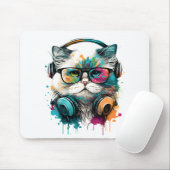 Tapis De Souris Panier souris chat (Avec souris)