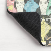 Tapis De Souris Panier souris chats (Coin)