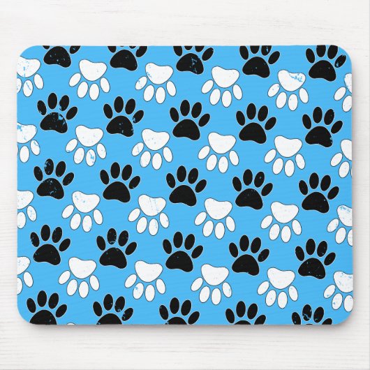 Tapis De Souris Paniers Noirs Et Blancs Perdus Sur Arrière - plan  (Devant)