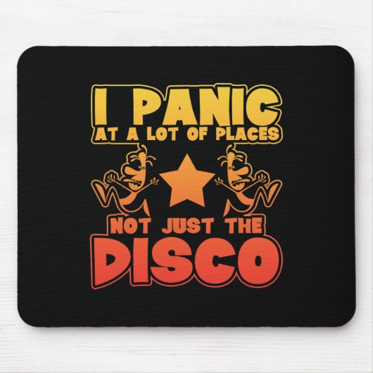 Tapis De Souris Panique À Beaucoup D'Endroits. Pas Seulement La Di (Devant)