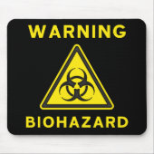 Tapis De Souris Panneau d'avertissement de Biohazard Mousepad (Devant)