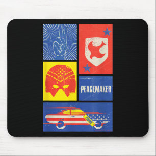 Tapis De Souris Panneau de pacificateur, bouclier, casque et voitu