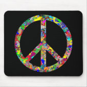 Tapis De Souris Panneau de paix (Devant)