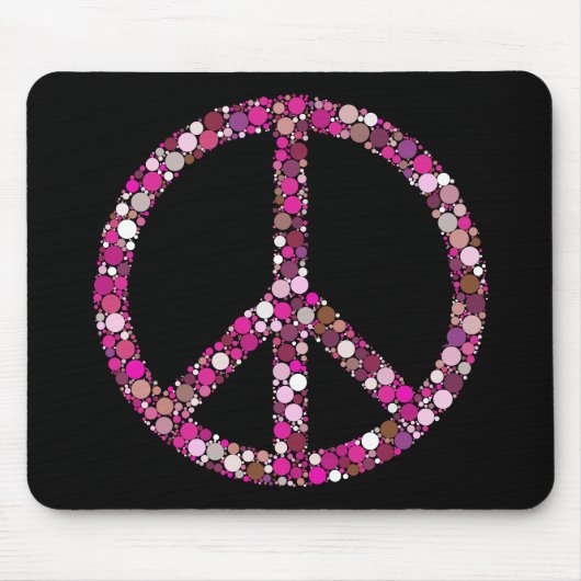 Tapis De Souris Panneau de paix (Devant)