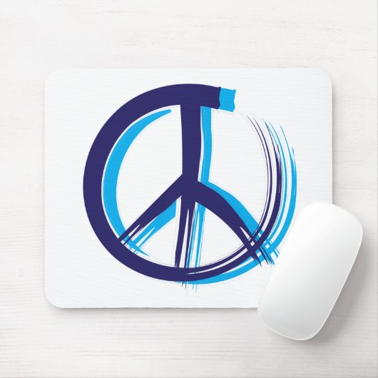 Tapis De Souris Panneau de paix (Avec souris)