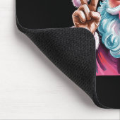 Tapis De Souris Panneau de Paix de Noël Main Santa Claus Nk Bubble (Coin)