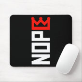 Tapis De Souris Panneau de protestation No Kings Vertical (Avec souris)