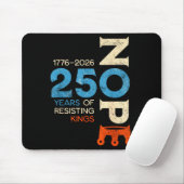 Tapis De Souris Panneau de protestation Pas de rois 28 mars 2026 (Avec souris)