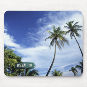 Tapis De Souris Panneau de route Ocean Drive, South Beach, Miami, 