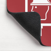 Tapis De Souris Panneau de sécurité de l'ascenseur des pompiers (Coin)