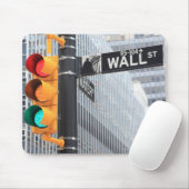Tapis De Souris Panneau de signalisation lumineuse et Wall Street (Avec souris)