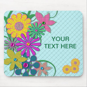 TAPIS DE SOURIS PANNEAU DE SOURIS - FLEURS LUMINEUSES - PERSONNALI