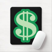 Tapis De Souris Panneau dollar (Avec souris)