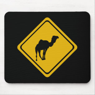 Tapis De Souris panneau routier de chameau