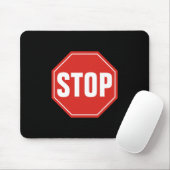Tapis De Souris Panneau STOP (Avec souris)