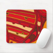 Tapis De Souris Panneaux orange Abstraits (Avec souris)