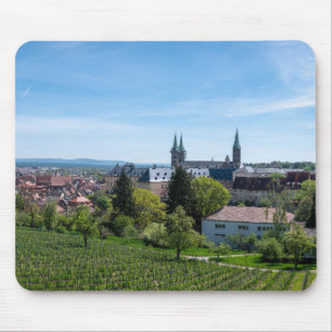 Tapis De Souris Panorama de la vieille ville historique de Bamberg