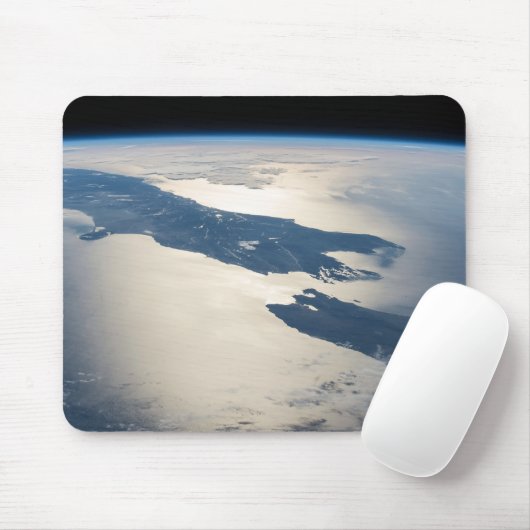 Tapis De Souris Panorama depuis l'espace Highlights Cook Strait (Avec souris)