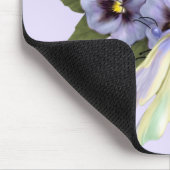 Tapis De Souris Pansies et libellules (Coin)