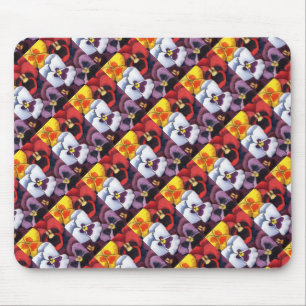 Tapis De Souris "Pansy #2" Motif carrelé Floral Mousepad