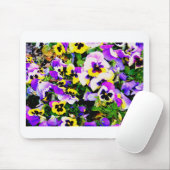 Tapis De Souris pansy flowers (Avec souris)