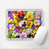 Tapis De Souris Pansy Patchwork ~ Mousepad (Avec souris)
