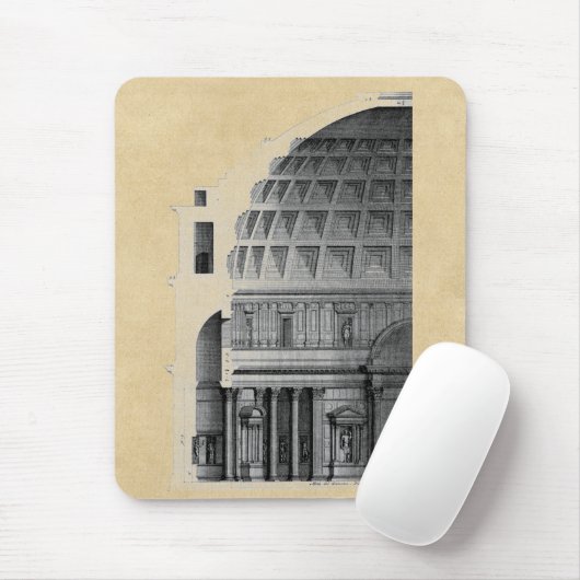 Tapis De Souris Panthéon romain architecture classique (Avec souris)