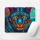 Tapis De Souris Panthère Colorée (Avec souris)