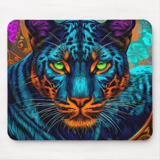 Tapis De Souris Panthère Colorée (Devant)