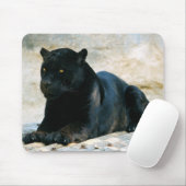 Tapis De Souris Panthère noire (Avec souris)