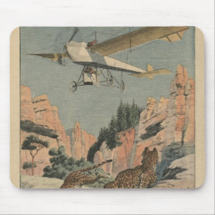 Tapis De Souris Panthères de chasse d'un avion dans le Texas