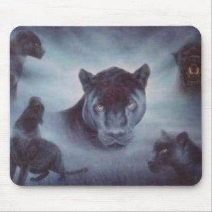 Tapis De Souris panthères noires