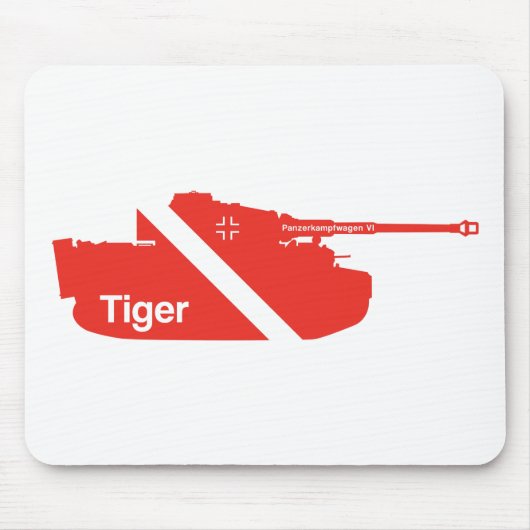 Tapis De Souris Panzerkampfwagen VI minimal, rouge (Devant)