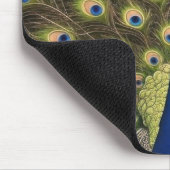 Tapis De Souris Paon Bleu (Coin)
