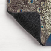 Tapis De Souris Paon Bleu Antique (Coin)