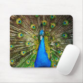 Tapis De Souris Paon Mousepad (Avec souris)