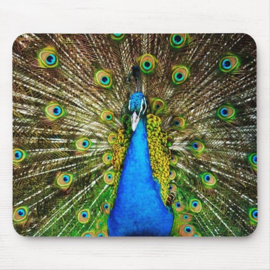 Tapis De Souris Paon Mousepad (Devant)