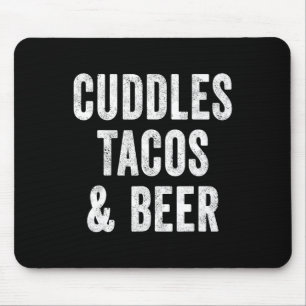 Tapis De Souris Papa amateur de câlins, tacos et bière Cinco De Ma