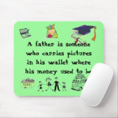 Tapis De Souris papa aucun argent (Avec souris)